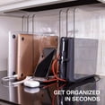 thumbnail image 4 of Bee Neat Closet Organization with Acrylic Clear Shelf Dividers - Closet Shelf Organizer for Clothes, Towels, Sweaters, Purses, and Books - Shelf Separators - 2 Pack (8" Tall 11 ⅝" Deep), 4 of 8