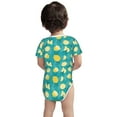 thumbnail image 2 of Honeii Lemon Blue Pattern unisex-baby Short-sleeve Bodysuit,One-piece Bodysuit 100% Organic Cotton-12 Months, 2 of 7