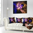 thumbnail image 3 of Designart Wings of Angels Blue in Black - Abstract Throw Pillow - 18x18, 3 of 5