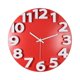 thumbnail image 1 of Reloj de pared interior Reloj decorativo Puntero de metal Números 3D Reloj colgante silencioso Decoración del hogar para el hogar Oficina Dormitorio Rojo, 1 of 8
