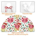 thumbnail image 4 of Lsque Christmas Cute Pigs Print Christmas Tree Skirt, Tree Skirt with Ties or Velcro, Perfect for Holiday Decorations, Halloween, and New Year-30", 4 of 7