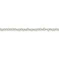 thumbnail image 2 of White Sterling Silver necklace Link, chain 24 in 3.5 mm, 2 of 5