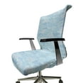 thumbnail image 6 of Ambesonne Vintage Blue Office Chair Cover Stretchable High Back, Cloudy Sky Chinese, Pale Blue, 6 of 6