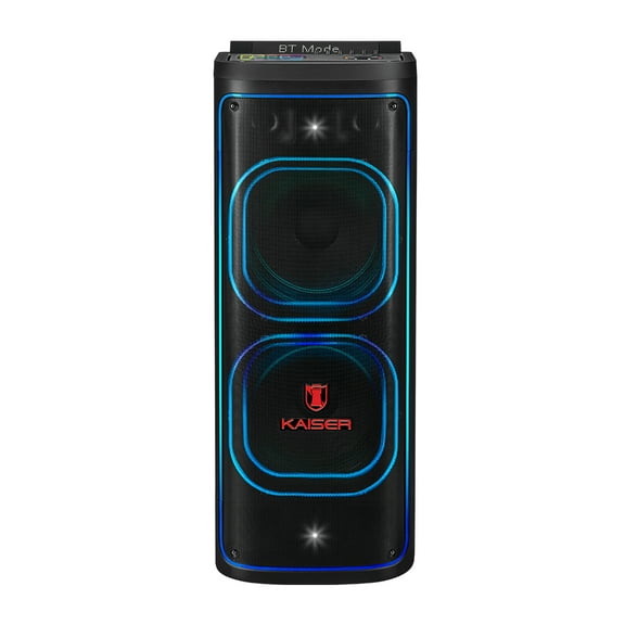 Bocina Profesional Recargable Kaiser KSB-4224 Potencia de salida 60,000 W PMPO / 150 W RMS con Micrófono Inalámbrico