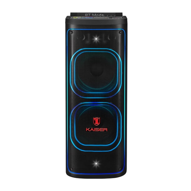 Bocina Profesional Recargable Kaiser KSB-4224 Potencia de salida 60,000 W PMPO / 150 W RMS con Micrófono Inalámbrico