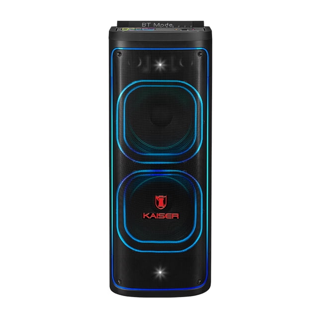 Bocina Profesional Recargable Kaiser KSB-4224 Potencia de salida 60,000 W PMPO / 150 W RMS con Micrófono Inalámbrico