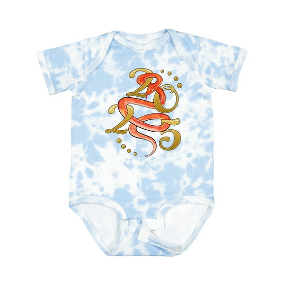 Inktastic Happy New Year 2025 Year of the Snake Boys or Girls Baby Bodysuit