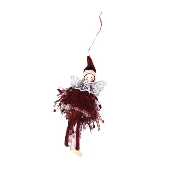 Ángel de Navidad colgante Toystoory decoración para árbol de Navidad Rojo