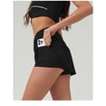 thumbnail image 2 of AEXTO Ensemble de 2 Pcs pour Femmes, Haut Court à Manches Courtes Colorblock et Jupe Taille Haute, Mode Décontractée Confortable et Respirante pour Yoga, Gym et Entraînement, Vêtements de Sport pour Dames, 2 of 6
