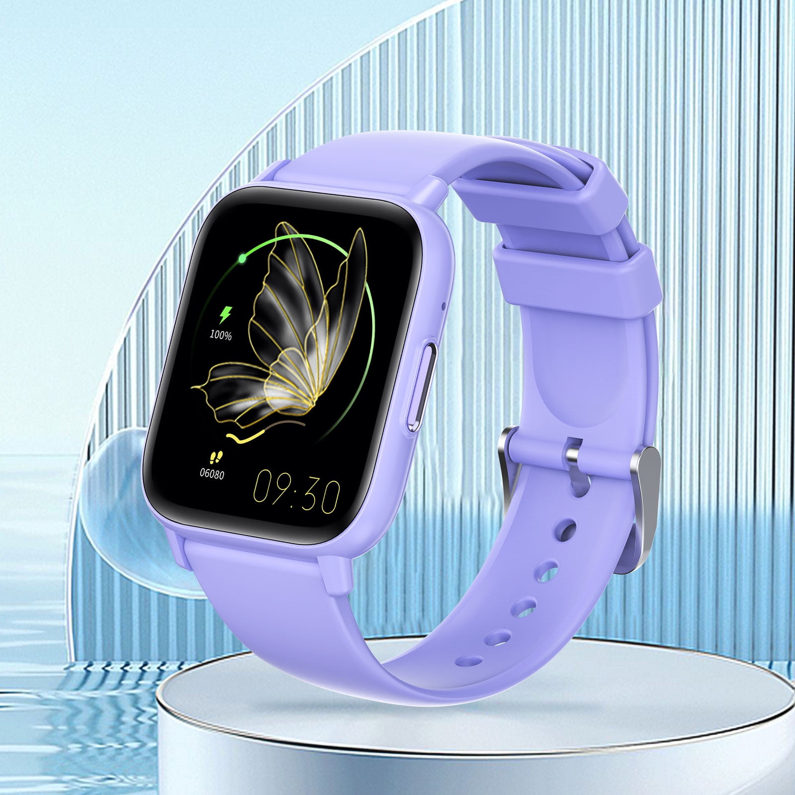 RWVBM Smart Watch Sale Savings Bluetooth Music Call Push Smartwatch Sports Bracelet Electronics Accessories Essentials Purple Walmart