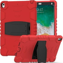 XYX Case for 10.5 inch iPad Air 3rd 2019/iPad Pro 10.5 inch 2017, Dual Layer Slim Heavy Shockproof Rugged Protective Cover Case with Kickstand (Red Black)