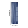 thumbnail image 3 of Linnome Outdoor Sheer Curtains Waterproof UV Resistant Light Filtering Privacy Rod Pocket for Patio Porch 98.4x39.4in, 3 of 6