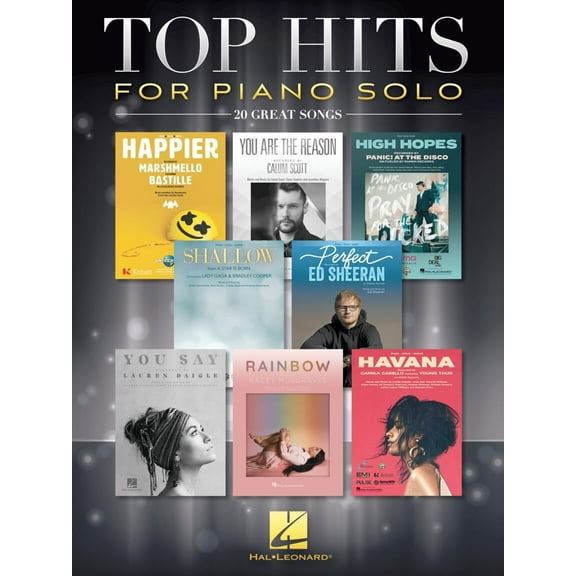 Hal Leonard Top Hits for Piano Solo (20 Great Songs) Piano Solo Songbook