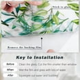 thumbnail image 4 of 17"*39 Inch European Vintage Stained Glass Window Film,Non-Adhesive Removable Static Cling,UV-Resistant Blackout Window Stickers for Home Kitchen Window Decor, 4 of 7