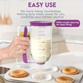 thumbnail image 3 of Cake batter separator and measuring cup dispenser, handheld DIY baking tool, black., 3 of 5