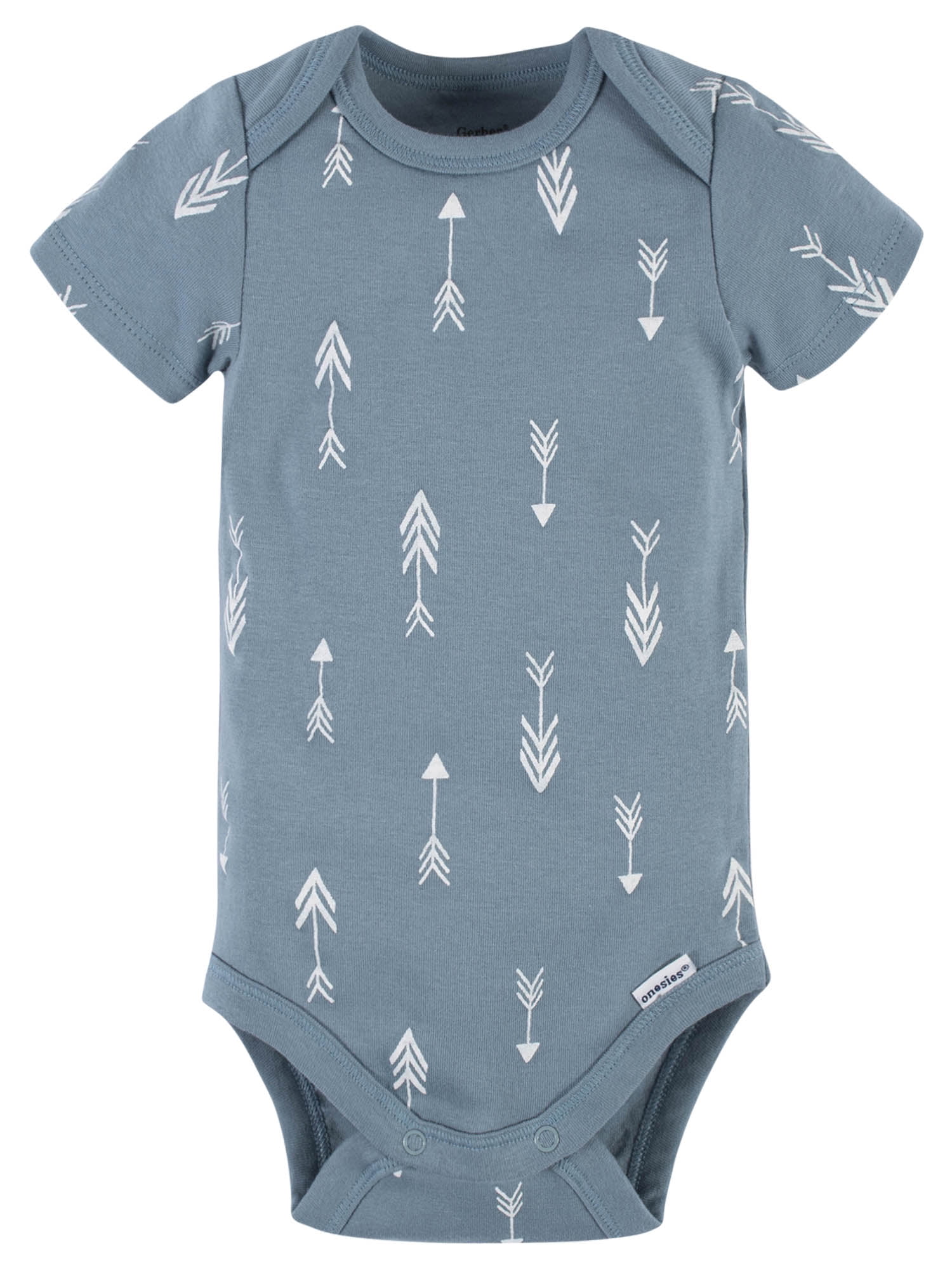 Modern Moments by Gerber Baby Boy Short Sleeve Bodysuits, 4-Pack (Newborn-12 Months)