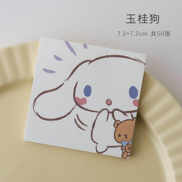 Pegatinas adhesivas de dibujos animados de Anime Sanrio, calcomanías de Kuromi, papel decorativo de Hello Kitty, Cinnamoroll, regalos para estudiantes