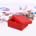thumbnail image 4 of HAMPPLIES 1ensemble Boîte à Pièces Défi Porte-Pièces PC Rouge pour Fournitures Bancaires Usage Quotidien, 4 of 8