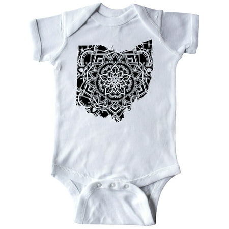 

Inktastic Ohio Silhouette Mandala Gift Baby Boy or Baby Girl Bodysuit