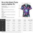 thumbnail image 2 of Yiaed Colored Abstract Print Mens Short Sleeve Tight Fit T-Shirt, Crewneck Casual Tee-Small, 2 of 5