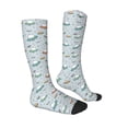 thumbnail image 3 of Balery Spaceship Printed Novelty Socks Men's Women's Crew Socks Sports Socks Knee High Socks Cotton Socks Quirky and Cool Socks, 3 of 9