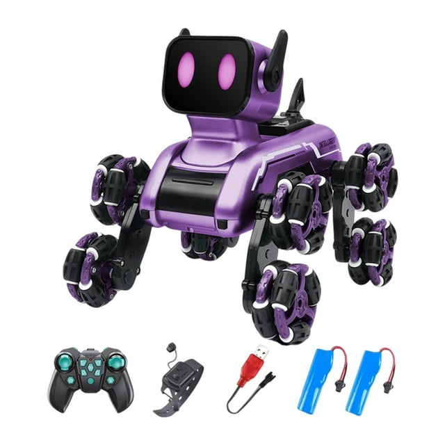 TISHITA Smart RC Robot Dog RC Toy Creative Robotic Dog Toy Gift Adults Ages 6+ Years 2 powers