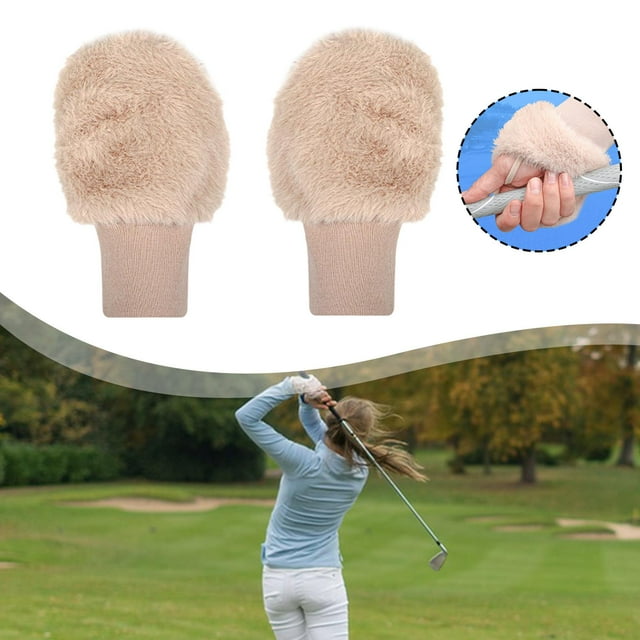 Ethern Half Finger Golf Gloves Touchscreen Cold Weather Decoration Winter Golf Training Khaki
