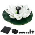 thumbnail image 1 of Solar Fountain Solar Panel Floating Pump Lotus Fountain Water Feature Bird Bath Pond Garden Decoration, 1 of 8