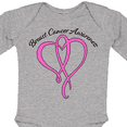 thumbnail image 4 of Inktastic Breast Cancer Awareness with Pink Ribbon Heart Boys or Girls Long Sleeve Baby Bodysuit, 4 of 5