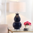 thumbnail image 4 of SAFAVIEH Juniper 30 in. H Ceramic Solid Table Lamp, Navy, 4 of 6