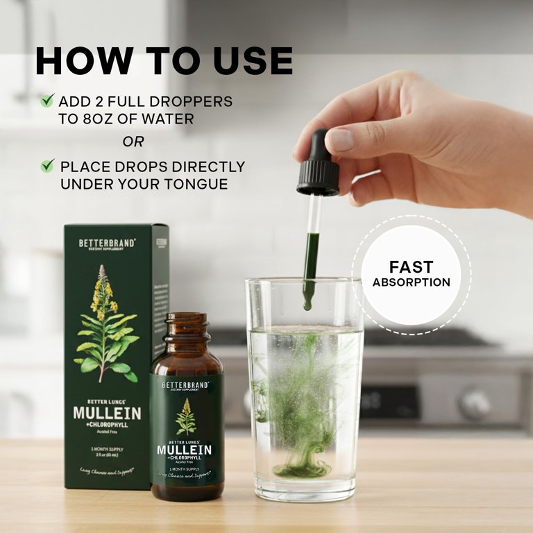 Breathe Drops Lung Cleanse & Detox - 3-Pack Respiratory Support Droppers With Herbal Extracts 10 thumbnail image