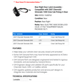 thumbnail image 2 of Rear Right Door Latch Assembly - Compatible with 2007 Chevrolet Silverado 1500 Crew Cab Pickup 4-Door - AC Delco, 2 of 2
