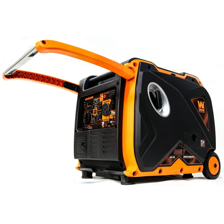 WEN 4000 Watt Dual Fuel Push Button Start Inverter Generator