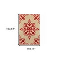 thumbnail image 5 of HomeRoots 507566 10 x 13 ft. Sand Oriental Stain Resistant Indoor & Outdoor Rectangle Area Rug, 5 of 5