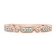 thumbnail image 3 of SAVEARTH DIAMONDS 1/4 ct. t.w Round Cut Lab Created Moissanite Diamond Milgrain Half Eternity Stackable Band Ring For Women In 10K Solid Rose Gold (G-H Color, VVS1 Clarity, 0.25 Cttw)-5.5, 3 of 8