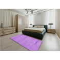 thumbnail image 5 of Ahgly Company Machine Washable Indoor Square Transitional Violet Purple Area Rugs, 7' Square, 5 of 7