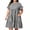 Black, variant on Plus Size Summer Dress for Women L-5X Plaid Ruffle Tiered Swing A-Line Short Sleeve Mini Dress with Pockets (2XL, Yellow)