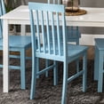 thumbnail image 6 of Walker Edison Modern 5-Piece Dining Set - White / Powder Blue, 6 of 15