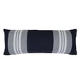 thumbnail image 5 of Ox Bay David 14" x 36" Navy Blue/Gray Striped Cotton Adult Decorative Throw Pillow Cover, 5 of 12