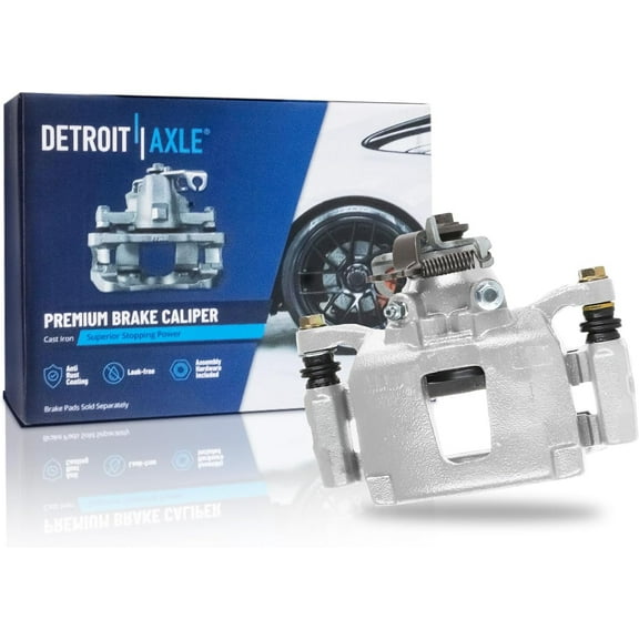 Detroit Axle - Rear Left Brake Caliper for 2012-2016 Chrysler Town & Country 2012-2020 Dodge Grand Caravan 2014-2015 Ram C/V, Driver Side Brake Caliper with Bracket Replacement