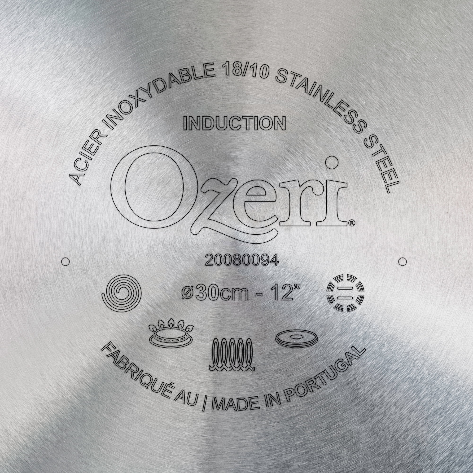  Stainless Steel Pan and Lid 6-Piece Set by Ozeri (8, 10,  12), 100% PTFE-Free Restaurant Edition: Home & Kitchen
