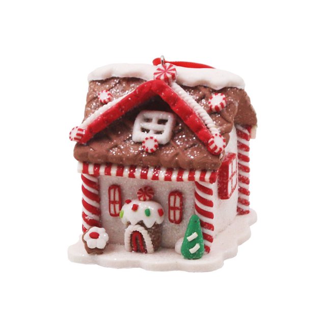 Kearding Adornos de la casa del árbol de Navidad colgante de Festival interesante decoración colgante alimentada por suministros de fiesta Tipo 8
