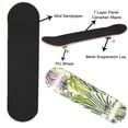 thumbnail image 2 of Skateboards for Beginners Tropical jungle plants exotic green pink leaves yellow Beach seamless 31"x8" Maple Double Kick Concave Boards Complete Skateboards Outdoor for Adults family friends Gifts, 2 of 5