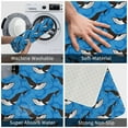 thumbnail image 3 of Gukieu Whale And Sea Print Dust-proof Floor Mats, Water-absorbent and Non-slip Flannel Door Mats 16x24in, Home Decoration Suitable for Kitchen, Bathroom, Garage, 3 of 7