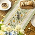 thumbnail image 4 of Flowers Daisy Summer Table Runner, Seasonal Easter Summer Holiday Kitchen Dining Table Decoration for Home Party Indoor 13x72 Inch, 4 of 6