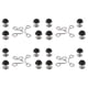 thumbnail image 2 of Reemplazo de botón BuyWeek 16 piezas de botones de metal reutilizables, 2 of 14