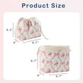 thumbnail image 2 of Soda Candy Makeup Bag Cotton Quilted Drawstring Cosmetic Bag with Canvas Coquette Aesthetic Cute Travel Toiletry Bag Travel Make Up Organizer Bag Drawstring Gift Bag for Women, 2 of 10