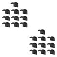 thumbnail image 2 of Matsuzay Pack of 10 Plastic Baseball Cap Hook Display Home Wall-mounted Holder Hat Door Hanger Back Rack Storage Office Pre-drilled 2piezas, 2 of 6