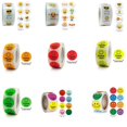 thumbnail image 2 of Pegatinas de cara caliente autoadhesivas para profesores y niños, dibujos animados de recompensa, gracias, productos fluorescentes redondos, 50 piezas-500 piezas, 2 of 4