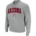 thumbnail image 2 of Arizona Wildcats Colosseum Arch & Logo Crew Neck Sweatshirt - Heather Gray, 2 of 5